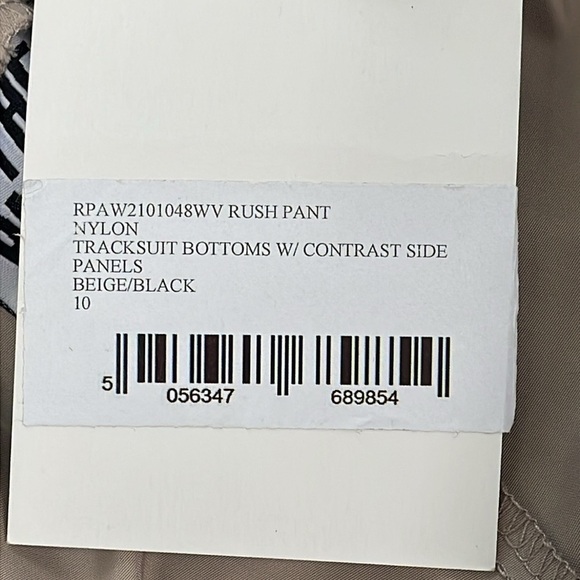 NWT The Ragged Priest Rush Pants Nylon Track Cargo Contrast Side Panels Sz 10 - Picture 12 of 13